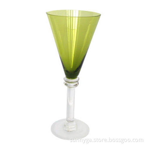 Green Wine Glass with 340ml Capacity and 238mm Height